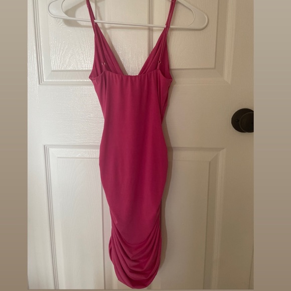 Talia Front Twist Dress in Pink - Picture 3 of 3